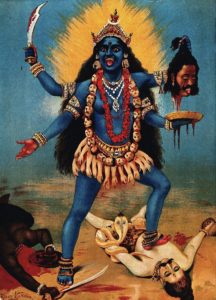 Kali trampling Shiva for Mothers blog post