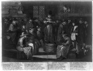 Quakers meeting at the house of Benjamin Furly in the Fall of 1677
