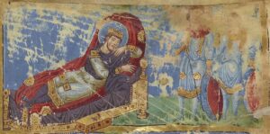 Constantine’s Dream Illustrated painted parchment Greek manuscript (879-883 AD) for Mysterious blog post