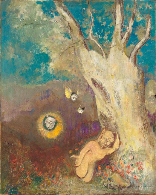 The Sleep of Caliban (1895–1900) by Odilon Redon for Mysterious blog post