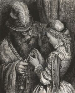 Gustave Doré illustration for Bluebeard
