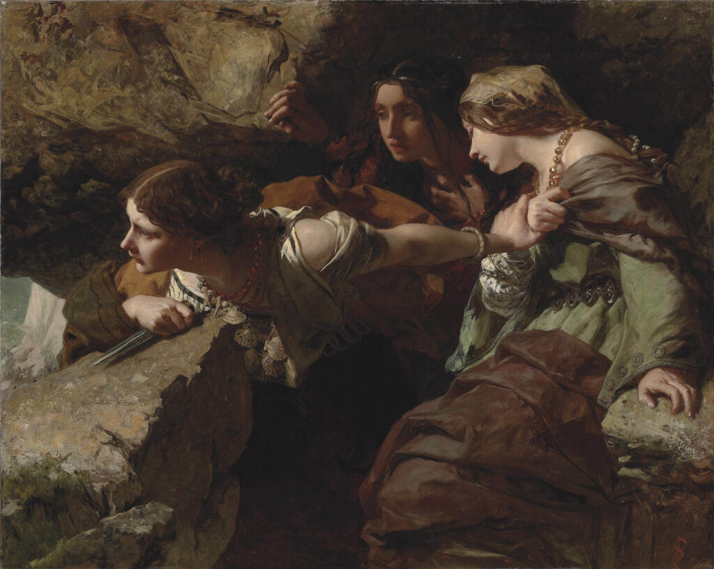 Courage, Anxiety and Despair: Watching the Battle (c. 1850) by James Sant (1820–1916) for uncertainty blog post